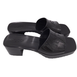 GUCCI RUBBER SANDALS LUXE SHOES BLACK