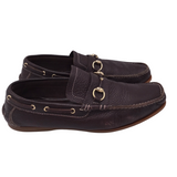 GUCCI LEATHER HORSEBIT DRIVING LOAFERS LUXE MEN SHOES BROWN 11