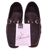 GUCCI LEATHER HORSEBIT DRIVING LOAFERS LUXE MEN SHOES BROWN 11