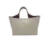 TODS MINI TOTE LUXE HANDBAG WHITE 13L x 6.5H x 6.5W