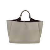 TODS MINI TOTE LUXE HANDBAG WHITE 13L x 6.5H x 6.5W