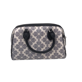 KATE SPADE FLOWER DUFFLE HANDBAG NAVY WHITE 8L x 5H x 4.5W