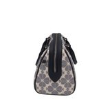 KATE SPADE FLOWER DUFFLE HANDBAG NAVY WHITE 8L x 5H x 4.5W