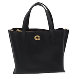 COACH WILLOW TOTE HANDBAG BLACK 9L x 7H x 4.5W