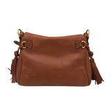 DOONEY & BOURKE LEATHER SHOULDER HANDBAG BROWN 9.5L x 8H x 5W