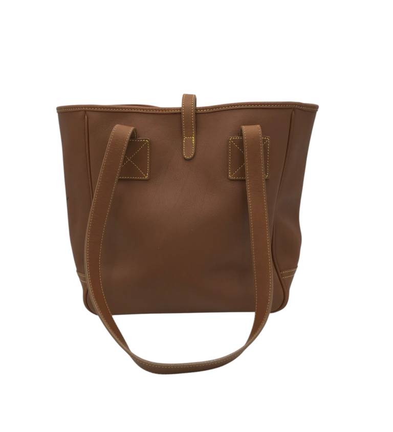 DOONEY & BOURKE LEATHER SHOULDER HANDBAG BROWN 13L x 9H x 5W