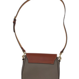 DOONEY & BOURKE RET$278 SADDLE CROSSBODY HANDBAG BROWN TAUPE 7L x 6H x 2W