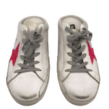 GOLDEN GOOSE RET$660 MULE SNEAKER DESIGNER SHOES WHITE PINK 10