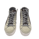 P448 ANKLE LACE UP SNEAKERS DESIGNER SHOES GRAY BROWN 9