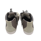 P448 ANKLE LACE UP SNEAKERS DESIGNER SHOES GRAY BROWN 9