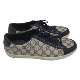 GUCCI LOW-TOP SNEAKERS GG SUPREME LUXE MEN SHOES NAVY 9.5