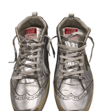 GLDEN GOOSE MID-STAR MID TOP SNEAKERS LUXE MEN SHOES SILVER 43