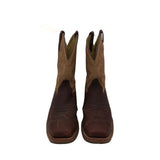 DOUBLE H RET$304 SQUARE TOE WESTERN MEN BOOTS BROWN TAN 12