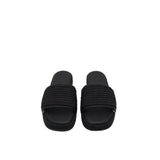 TORY BURCH ROPE PLATFORM SLIDE DESIGNER SHOES BLACK 8