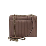MICHAEL KORS CHAIN LINK QUILTED CROSSBODY HANDBAG MAUVE 9”x7”x3”