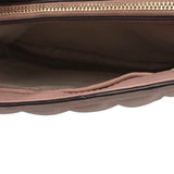 MICHAEL KORS CHAIN LINK QUILTED CROSSBODY HANDBAG MAUVE 9”x7”x3”