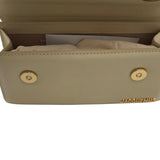 JACQUEMUS LE CHIQUITO LONG LEATHER TOP HANDLE LUXE HANDBAG CREAM 4”x8.5”x2”
