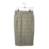 LACE PENCIL DESIGNER SKIRT BEIGE CREAM 6