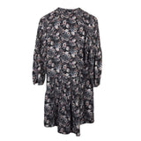 VERONICA BEARD 100% SILK LONG SLEEVE DESIGNER DRESS GRAY PINK 8