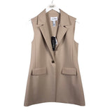 JOSEPH RIBKOFF NWT$239 SLEEVELESS DESIGNER BLAZER BEIGE 8