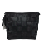 SEATBELT TOTE HANDBAG BLACK 10H x 13L x 3.5W