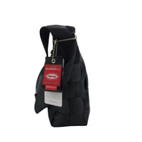 SEATBELT TOTE HANDBAG BLACK 10H x 13L x 3.5W