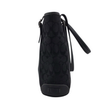 COACH LOGO TOTE HANDBAG BLACK 11L x 10H x 3W