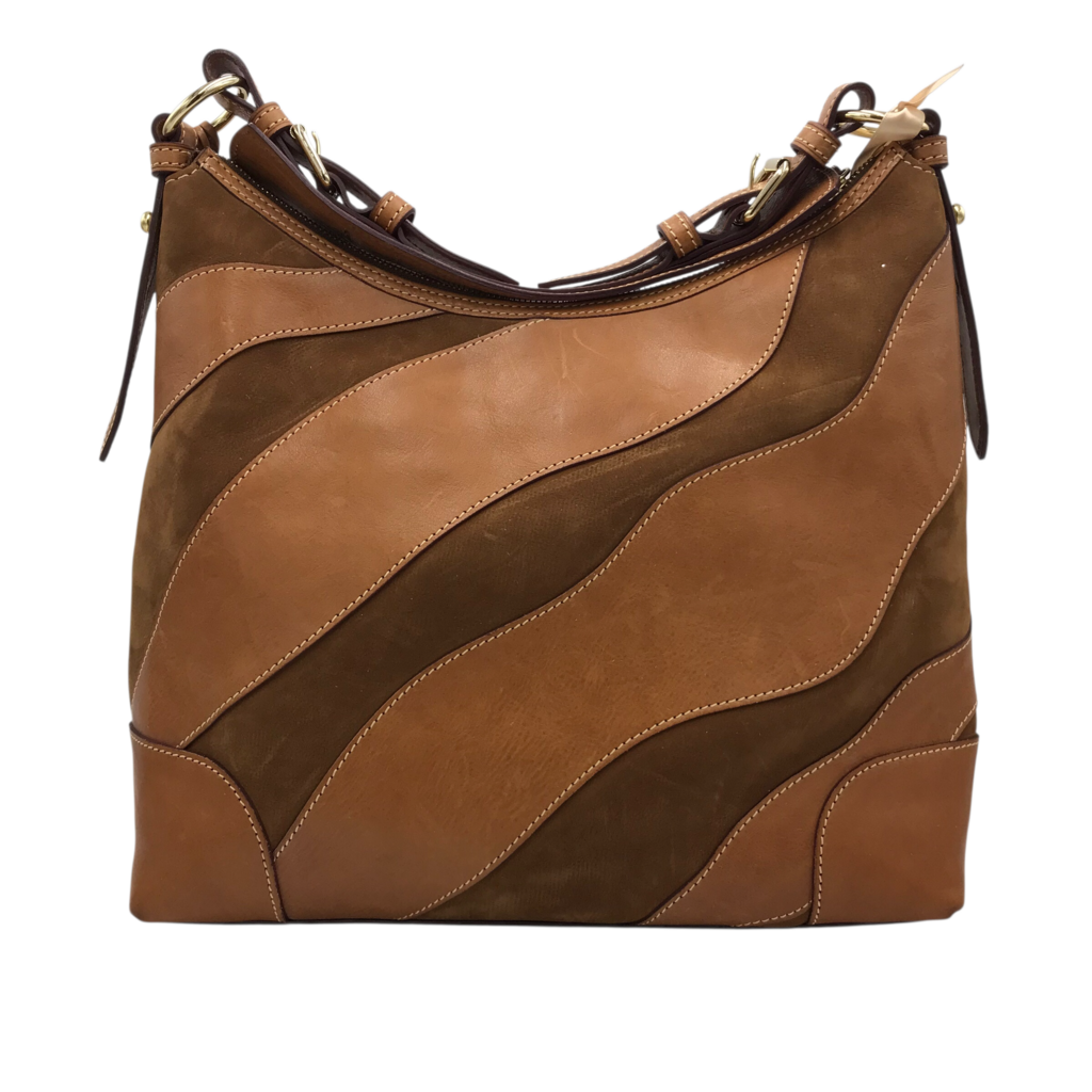 DOONEY & BOURKE NWT$495 LEATHER SHOULDER HANDBAG BROWN 13L x 11H x 5.5W
