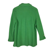 ST JOHN COLLECTION 4-BUTTON DESIGNER BLAZER GREEN 14