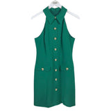 TRINA TURK NWT$348 SLEEVELESS DESIGNER DRESS GREEN 8