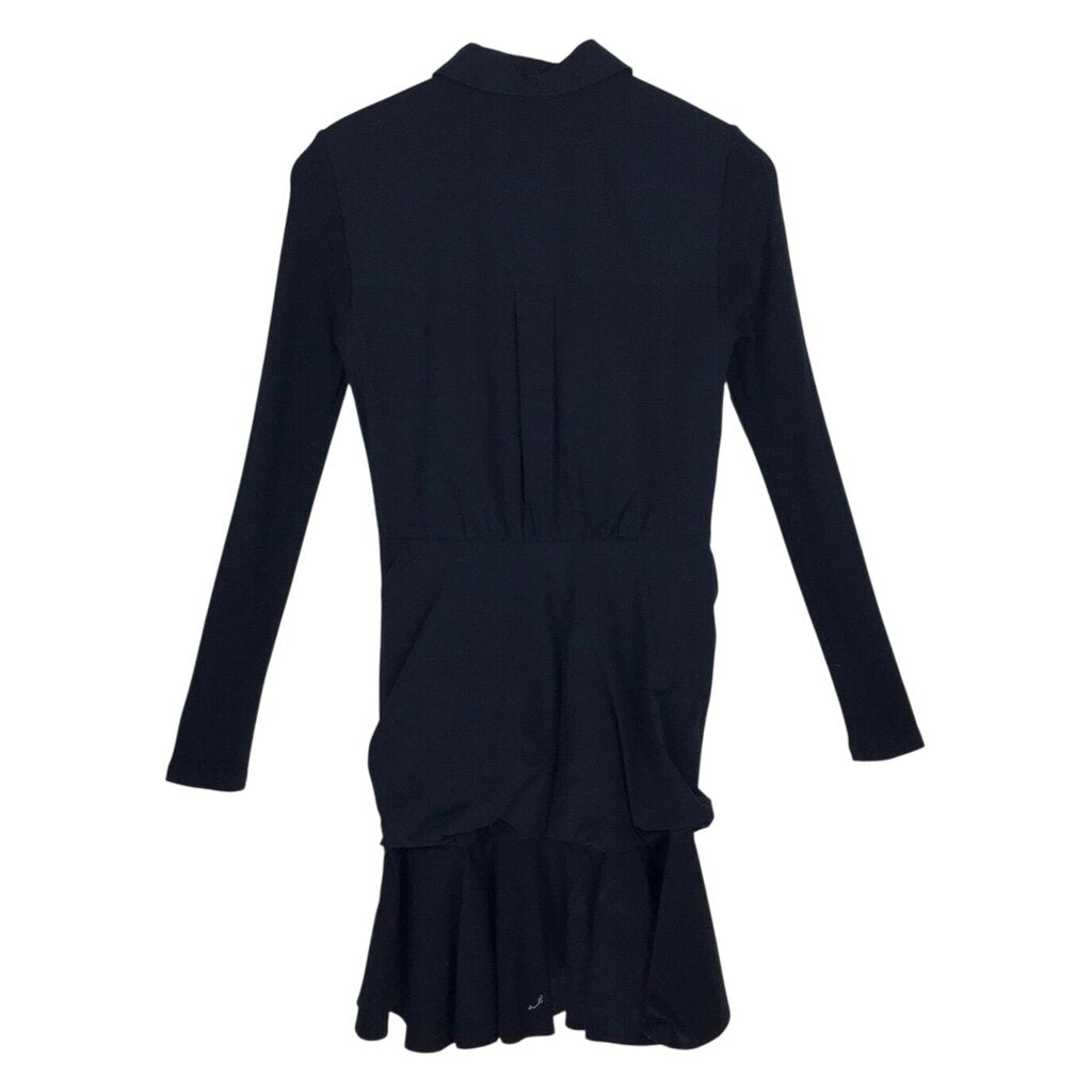 VERONICA BEARD LONG SLEEVE DESIGNER DRESS BLACK 2