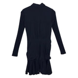 VERONICA BEARD LONG SLEEVE DESIGNER DRESS BLACK 2