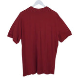 BURBERRY BRIT CHECK TRIM POLO MEN SHIRT RED TAN XLARGE