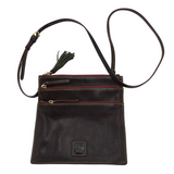 DOONEY & BOURKE AS IS CROSSBODY HANDBAG BROWN RED 8L x 8H
