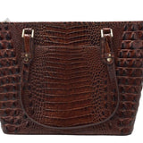 BRAHMIN RET$325 MEDIUM TOTE HANDBAG BROWN 15L x 9H x 4W