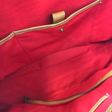 DOONEY & BOURKE FLORENTINE LEATHER SATCHEL HANDBAG BROWN 16L x 10H x 6W