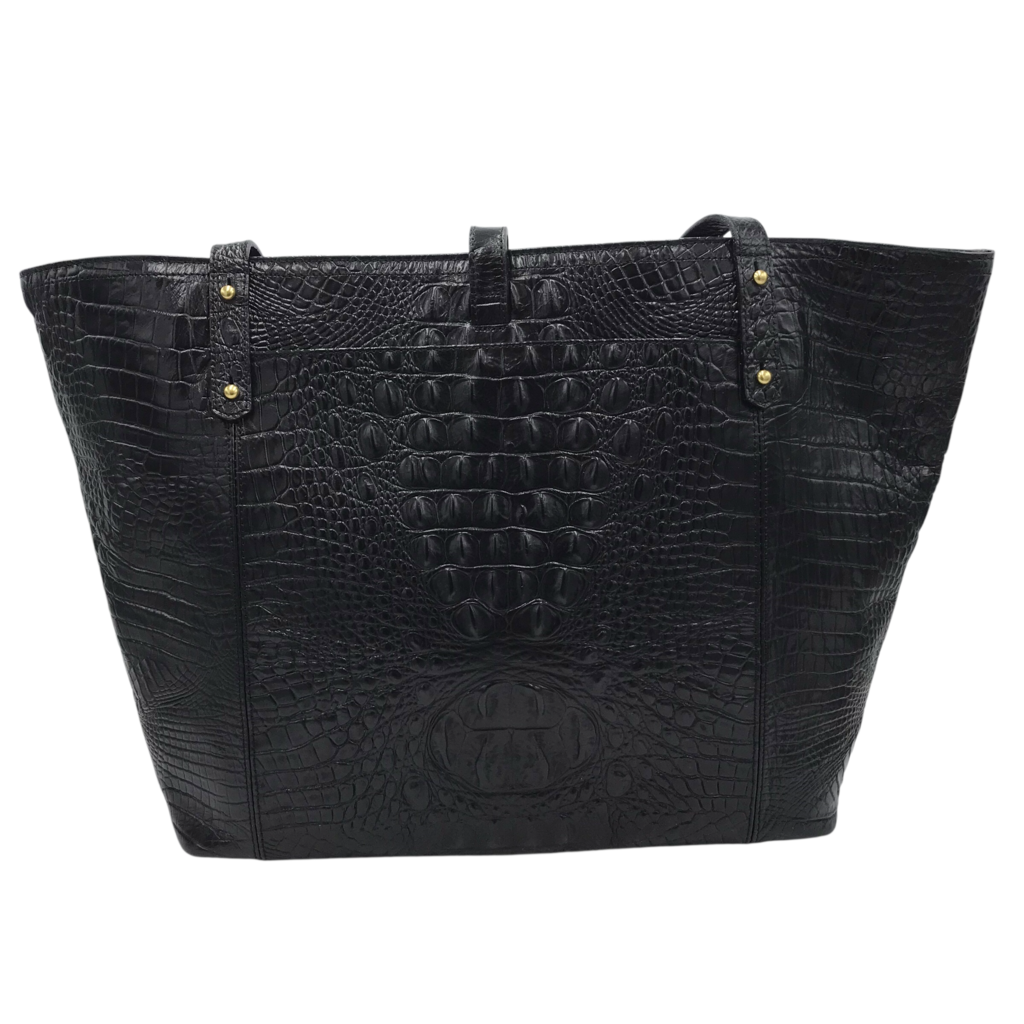 BRAHMIN RET$365 LARGE TOTE HANDBAG BLACK 18L x 11H x 4W