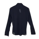BURBERRY LONDON NWT$450 SLIK LONG SLEEVE LUXE BLOUSE BLACK 10