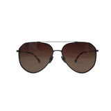 DIFF AVIATOR W/CASE SUNGLASSES/READERS BROWN