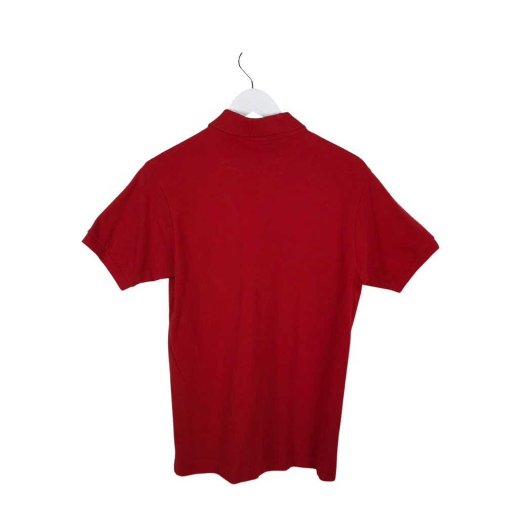 LACOSTE RET$110 POLO SHORT SLEEVE MEN SHIRT RED SMALL