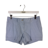 SOUTHERN TIDE NWT$75 SEERSUCKER MINI SHORTS BLUE WHITE 0