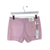 SOUTHERN TIDE NWT$75 SEERSUCKER MINI SHORTS PINK WHITE 0