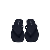 JEFFREY CAMPBELL FLAT FLIP FLOP SHOES BLACK 6