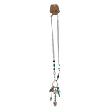 ARROW SET NECKLACE SILVERTONE TURQUOISE
