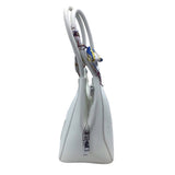 CROSSBODY HANDBAG WHITE 12”x8.5x5”