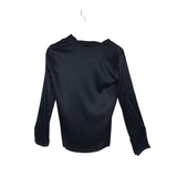 THEORY NWT$235 LONG SLEEVE DESIGNER TOP BLACK SMALL