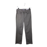 NYDJ STRIPE STRAIGHT LEG JEANS GRAY 2P