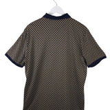 POLO RALPH LAUREN PRINT POLO MEN SHIRT BLACK TAN LARGE