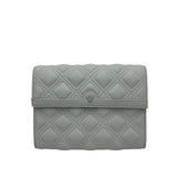 QUILTED CHAIN CROSSBODY HANDBAG WHITE 8”x6”x2”