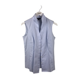 BROOKS BROTHERS SLEEVELESS DESIGNER TOP BLUE WHITE 8